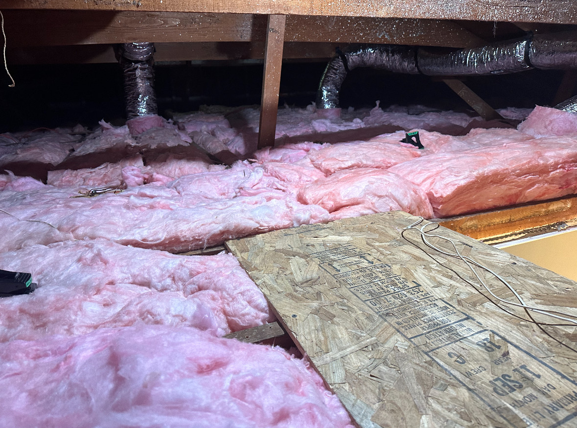 Rodent Damage in Attic